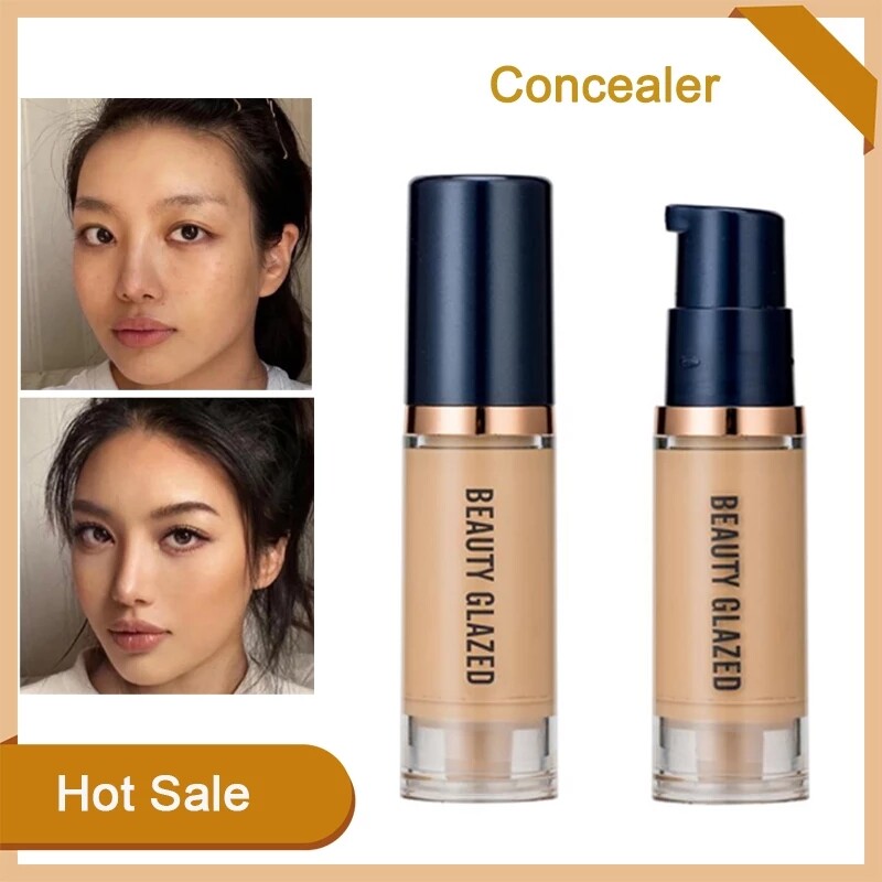 Kem Nền Che Khuyết Điểm Dạng Lỏng Dưỡng Ẩm Mờ 6ML Mỹ Phẩm Trang Điểm Làm Trắng Lâu Trôi