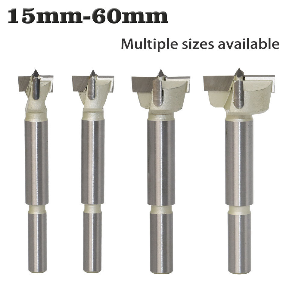 1 cái 15mm-60mm chế biến gỗ Dụng cụ đục lỗ khoan thí điểm lỗ thớt gỗ ROTARY Máy cắt gỗ bản lề mũi khoan thân tròn Kìm cắt Vonfram cacbua cho dụng cụ nghề mộc