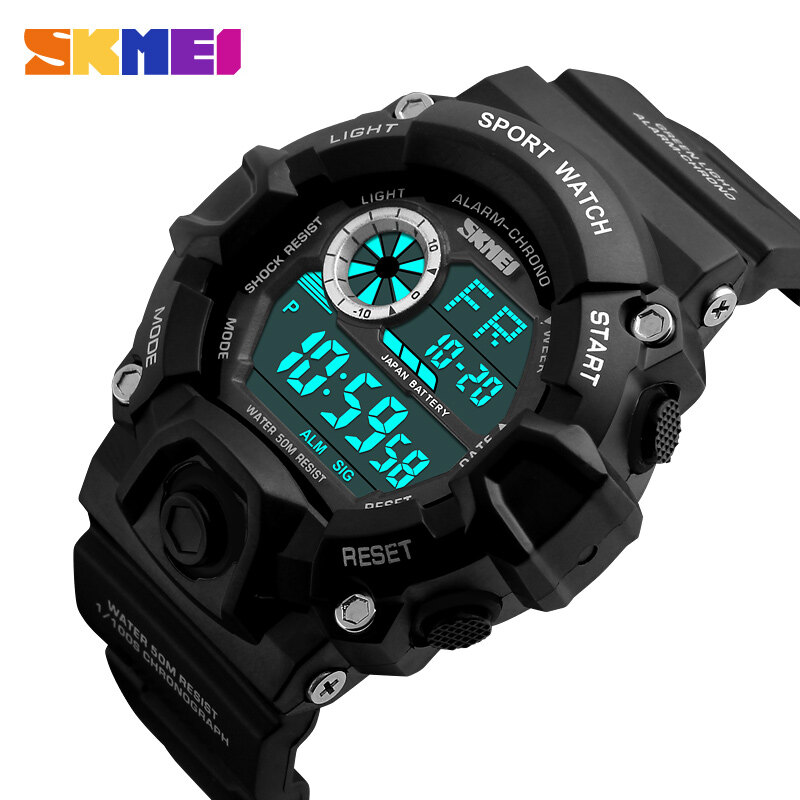 Skmei đồng hồ thương hiệu cao cấp hàng đầu 1019, cho người đàn ông, đồng hồ thạch anh nam thể thao thời trang xu hướng đồng hồ đeo tay quà tặng cho nam jam tangan lelaki