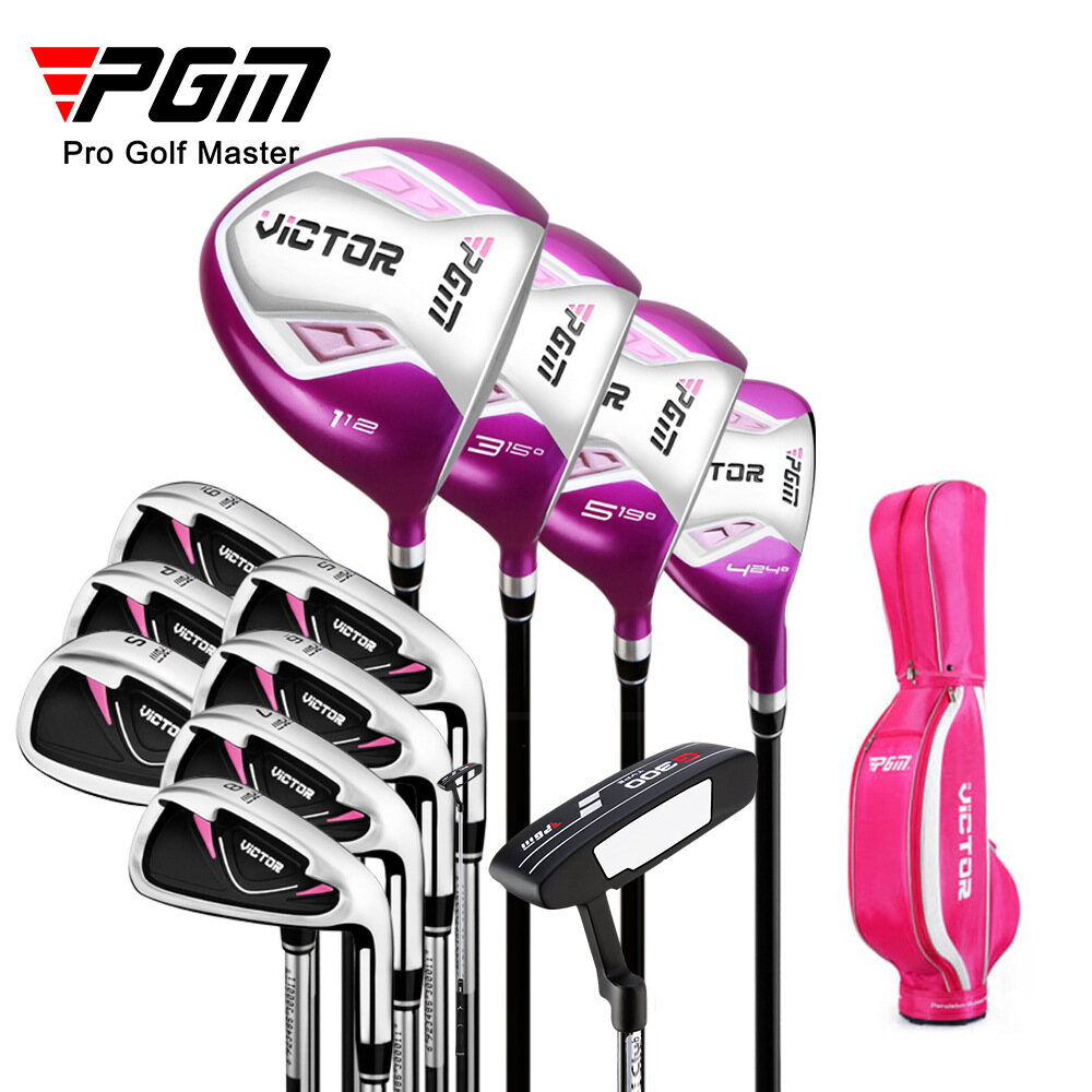 Pgm Bộ Hoàn Chỉnh Câu Lạc Bộ Golf Cho Nữ Bộ Gậy Đánh Gôn Cho Nữ Bộ Đầy Đủ 12 Gậy Tập Golf Kèm Túi Đựng Gậy Golf