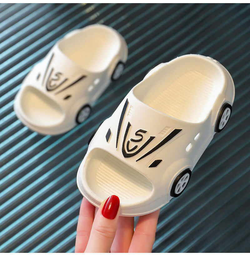 YA ZHOU LONG Dép Lê Trẻ Em Đồ Đi Trong Nhà Xe Hơi Thể Thao Hoạt Hình Ngầu Cho Bé Trai Đế Mềm Chống Trượt Bền Xăng-đan Và Dép