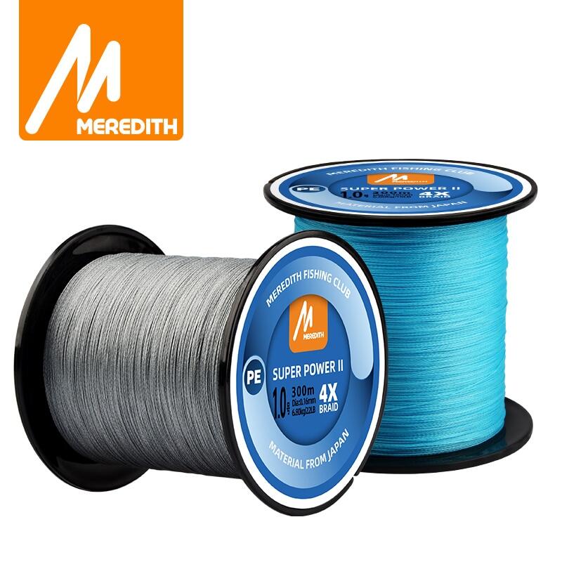 Dây thừng mùa đông cho meredith 300 mét/330yard 8-80lb nhiều sợi, cho dây câu cá chép dây pe câu cá 4 sợi