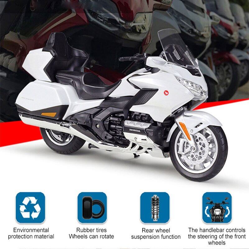 1:12 Hondas Wing Alloy Motorcycle Diecast Model Toy Car Heavy Machinery Metal Motorcycle Simulation Collection Toys For Boys