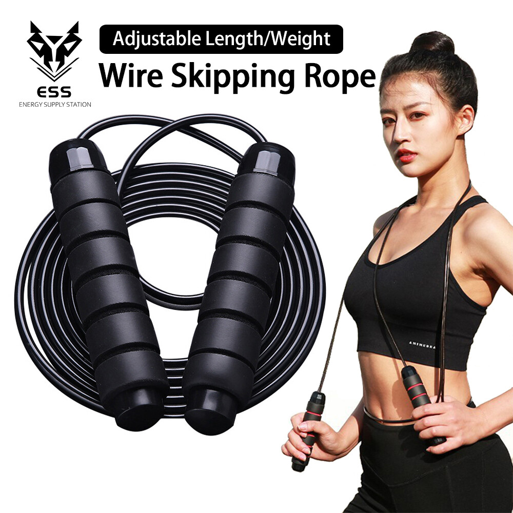 Dây nhảy chuyên nghiệp chất lượng cao dây nhảy giảm cân tập thể dục cho người lớn dây thép tập luyện thể thao cho học sinh dây nhảy chịu lực đốt mỡ