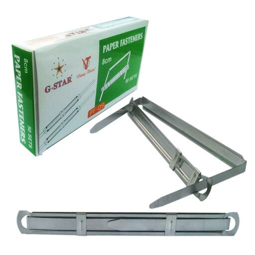 Hộp 50 cái kẹp acco sắt, nẹp giấy gstar pf-09