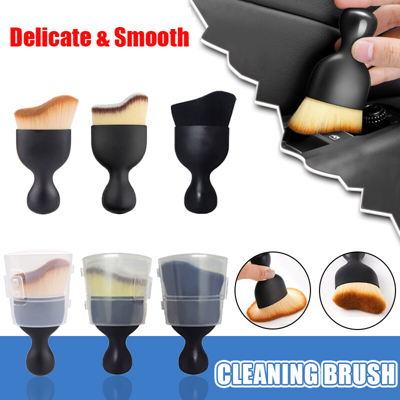 Nội thất xe hơi bàn chải làm sạch hộp giữa dụng cụ làm sạch khe thoát khí làm sạch bàn chải mềm với vỏ xe kẽ hở bàn chải làm sạch bụi