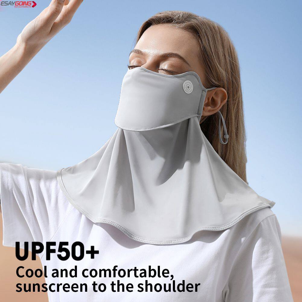 Easygoing khẩu trang chống nắng khăn lụa băng khăn che mặt che nắng góc bảo vệ mắt khẩu trang chống tia cực tím chống bụi thoáng khí treo tai chống sương mù