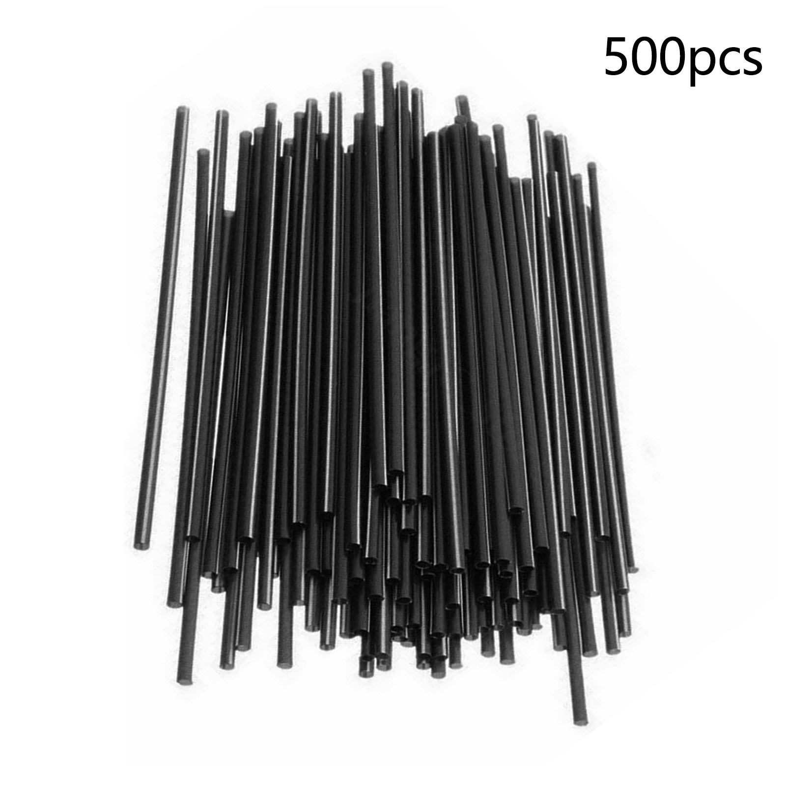 100X Black Plastic Mini Cocktail Straws For Celebration Drinks Party  Suppli.$b