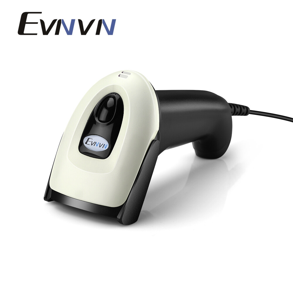 Evnvn wired 2D barcode scanner, handheld USB Automatic Bar Codes Reader 1D QR CCD PDF417 Data Matrix Bar Code Image Scanning for PC Work with Windows xp/7/8/10 Mac OS Linux ราคา 699 บาท*ส่งฟรี