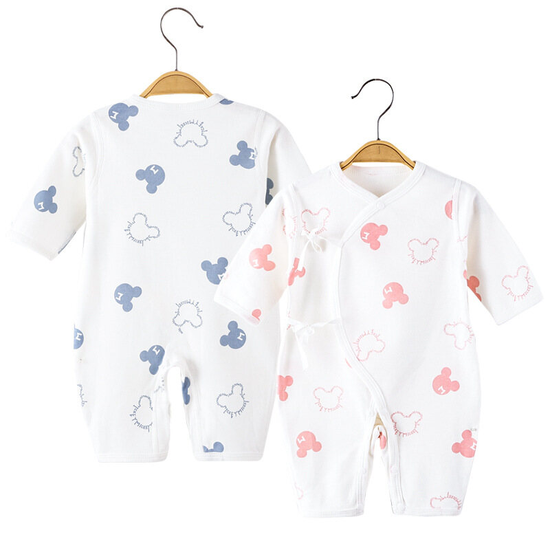 Quần Áo Cotton In Hình Hoạt Hình Cho Bé Tập Đi, Mùa Hè Áo Liền Quần, Áo Liền Quần Bé Trai Bé Gái Trẻ Mới Biết Đi Bé Bộ Áo Liền Quần