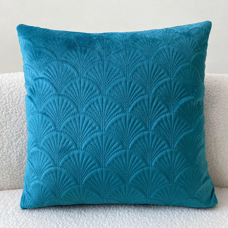 Nordic Simple Quilted Velvet Pillowcase Solid Colors Throw Pillow Covers Home Cojines Decor Pillow Cases Simple Sofa Bedside Cushion Cover Decorative 45x45cm