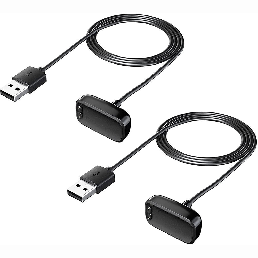 Bộ sạc 2 gói tương thích với fitbit luxe / charge 5, bộ sạc thay thế đế cáp sạc với dây usb 3,3ft phụ kiện cho đồng hồ thông minh sạc 5 / luxe