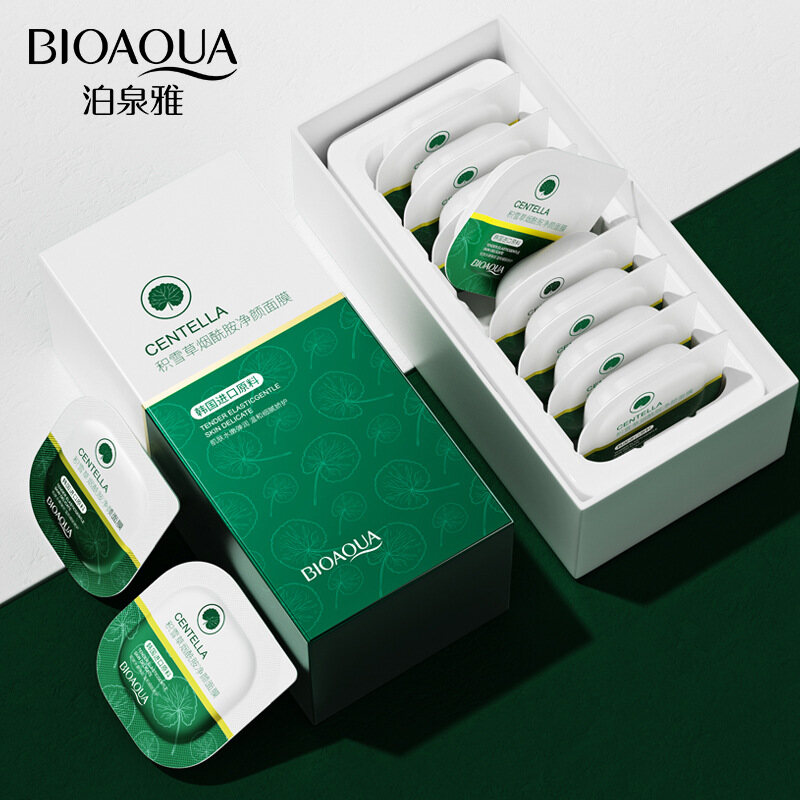 BIOAQUA Hyaluronic Axít Mặt Nạ Bùn Bột Thu Nhỏ Lỗ Chân Lông Kiểm Soát Dầu Mặt Nạ Dưỡng Da