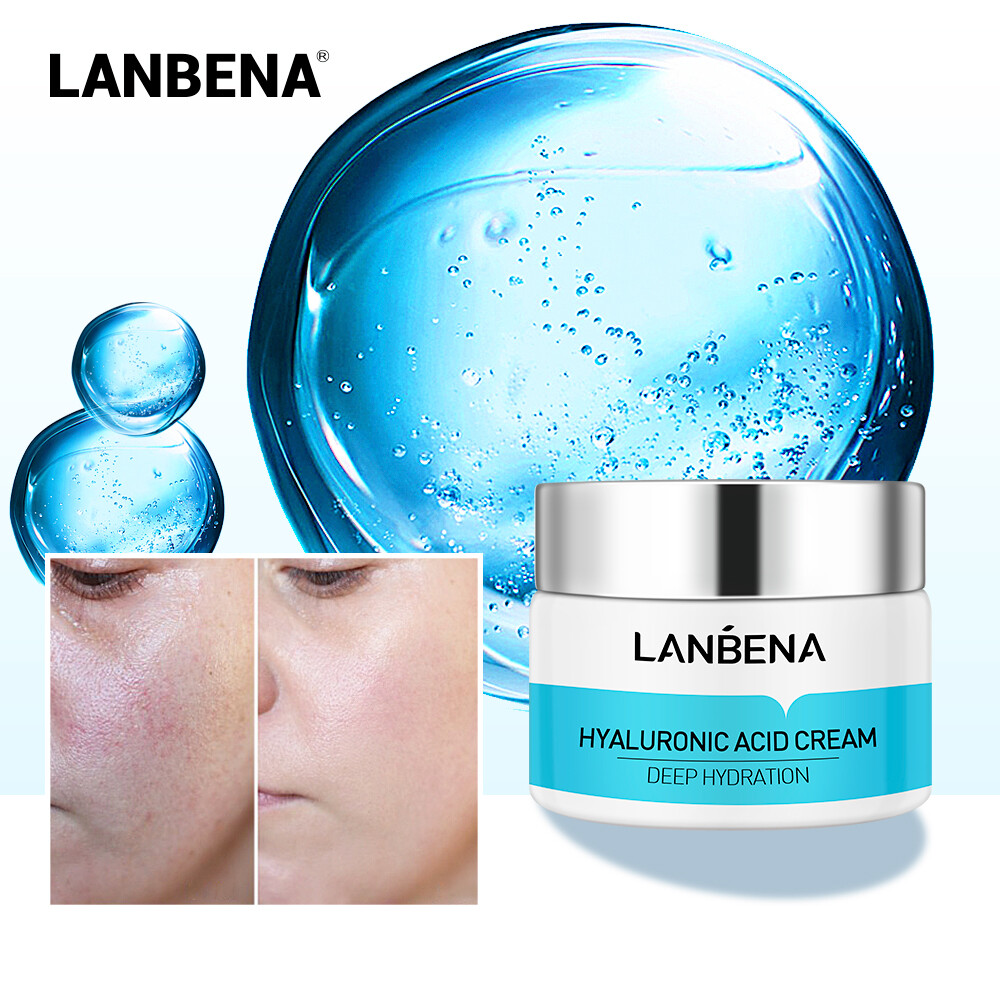 Kem dưỡng da LANBENA chứa axit Hyaluronic dưỡng ẩm sâu chống lão hoá làm săn chắc và trắng da 50g - INTL
