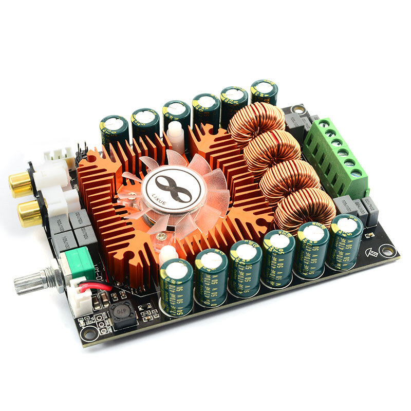 Tda7498e kỹ thuật số board khuếch đại công suất 2.0 hifi stereo hai kênh 160w * 2 hỗ trợ btl220w