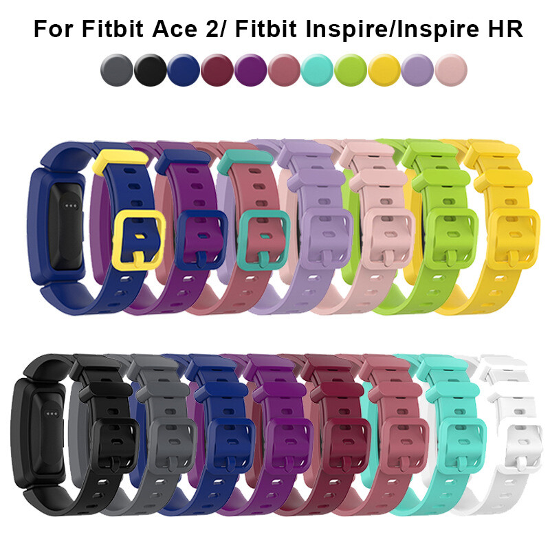 Tương thích với dây đeo trẻ em fitbit ace 2 dây đeo đồng hồ thể dục chống nước bằng silicon dây đeo fitbit inspire/ fitbit inspire hr/fitbit ace 2 cho trẻ em