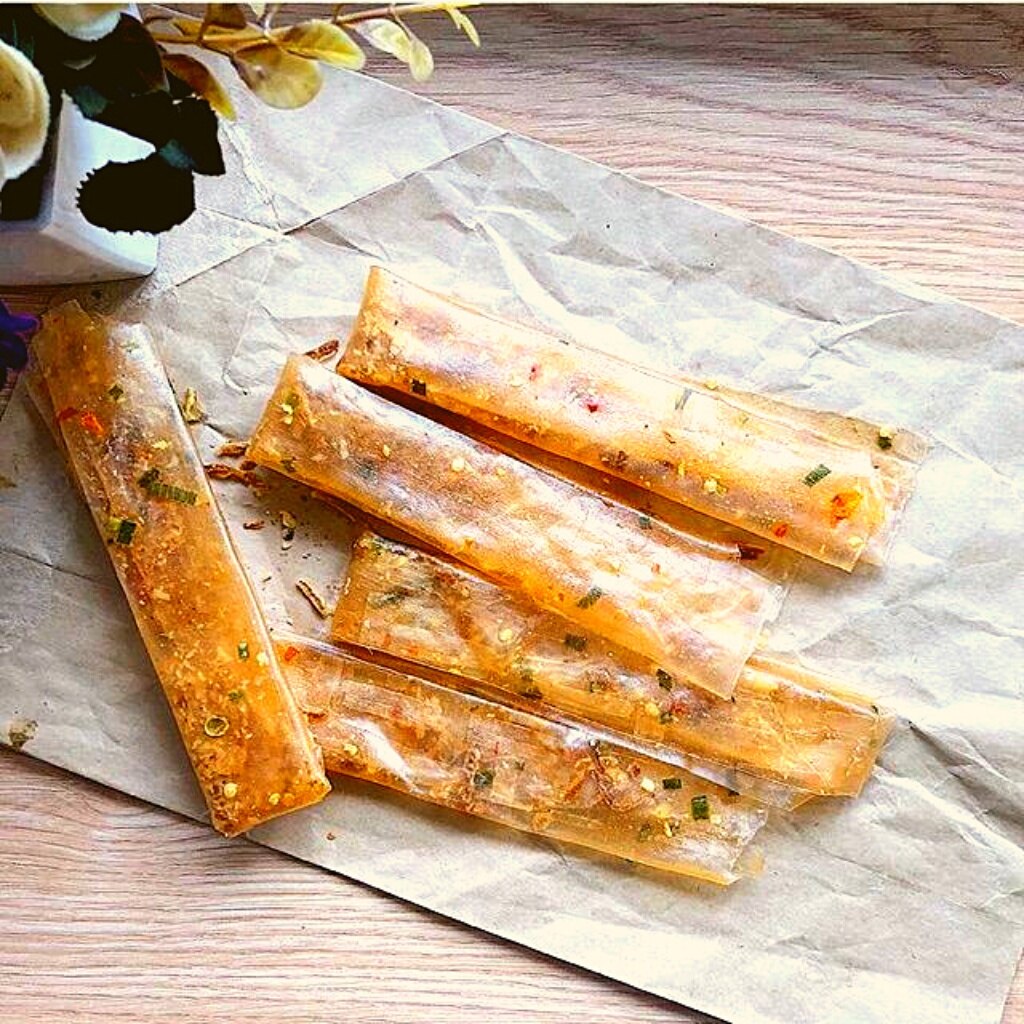 Bánh tráng cuộn tôm bơ hành phi thập cẩm tây ninh Ăn vặt Hidu dẻo 5 cuộn
