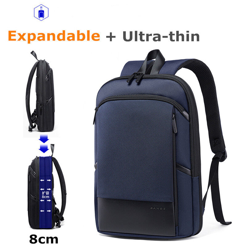 Ba Lô Máy Tính Xách Tay 15.6 Inch Siêu Mỏng BANGE Túi Đi Học Thời Trang Công Sở Cho Nam Chống Nước