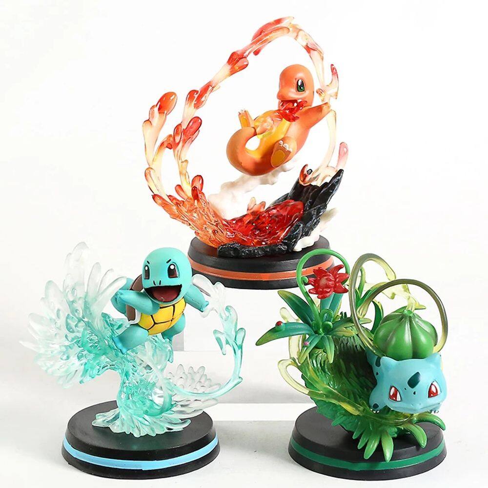 Eaura quà tặng sinh nhật đồ chơi mô hình nhân vật pvc cho trẻ em mô hình mewtwo pokemon bulbasaur charmander squirtle