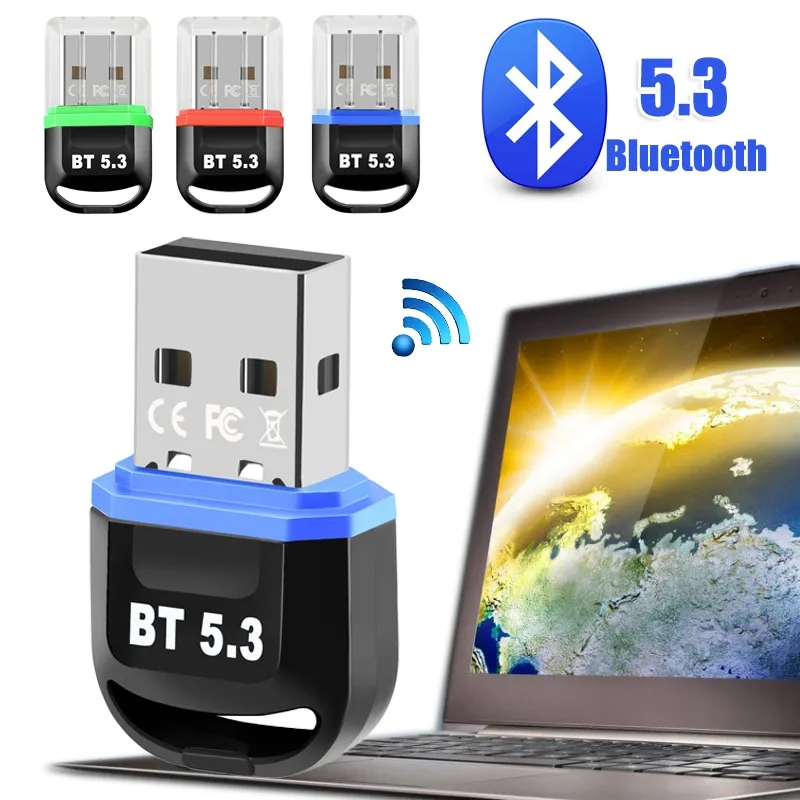 Bộ chuyển Bluetooth USB 5.3 cho Loa không dây âm thanh chuột bluetooth Dongle Bộ chuyển đổi USB Bluetooth 5.0 Receiver Transmitter