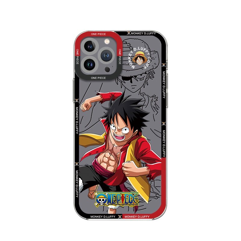 Ốp Điện Thoại Một Mảnh Anime Nhật Bản Cho iPhone 14 Plus 13 12 11 Pro Max XR XS MAX 8X7 SE Plus Ốp Mềm Chống Rơi Luffy Cặp Đôi