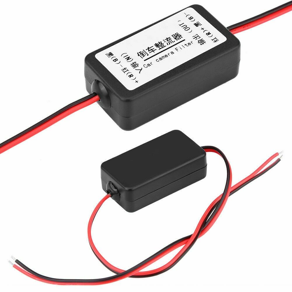 MileAuto Rơ Le Ổn Định Bộ Lọc Nguồn CAMERA Lùi Xe CanBus Chống Nhấp Nháy Màu Đen