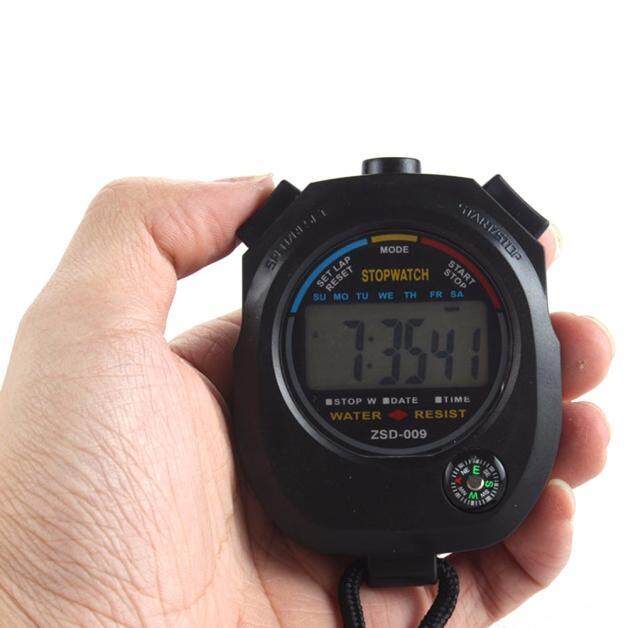 CNB2C Waterproof Digital LCD Stopwatch Chronograph Timer Counter Sports Alarm 2