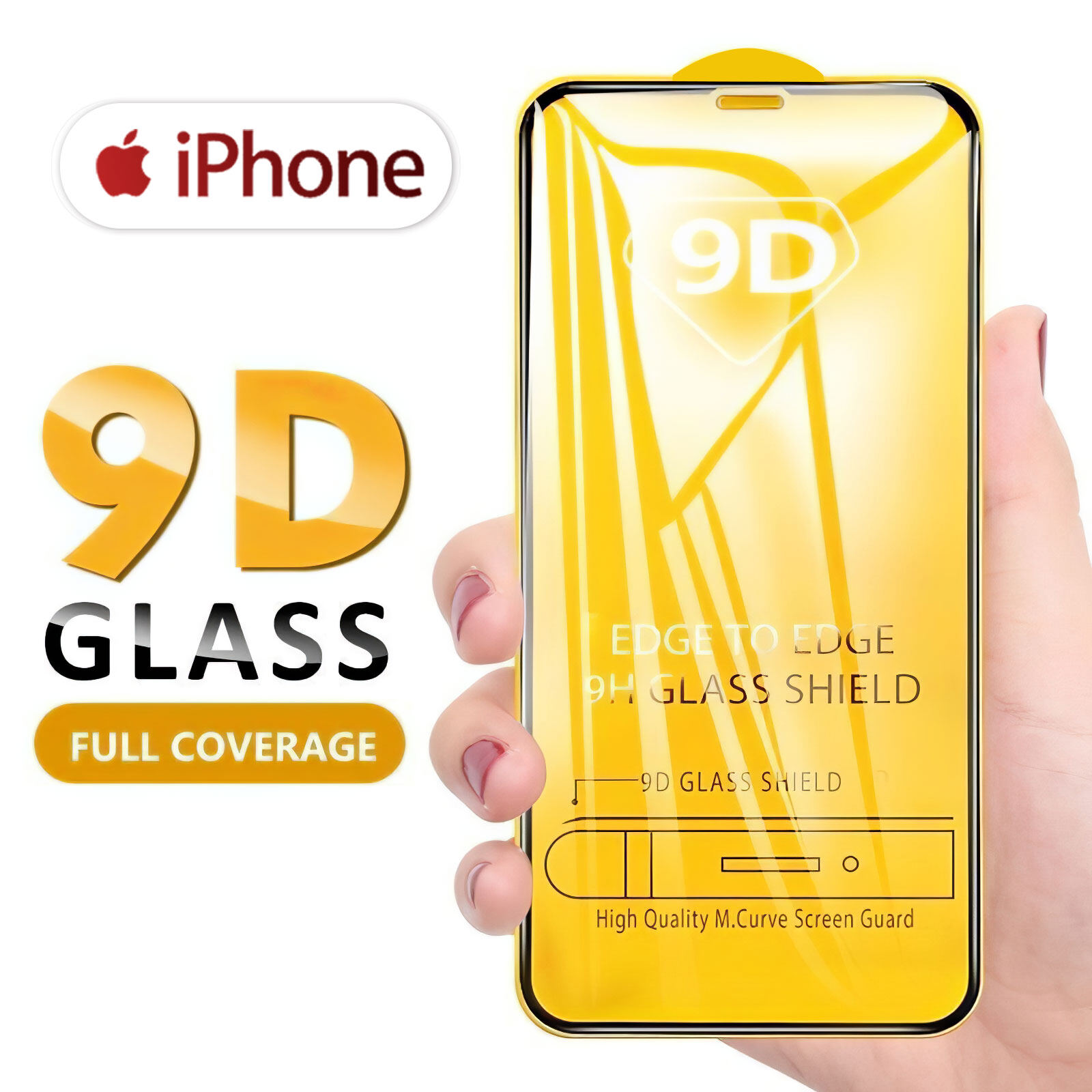 New 9D Tempered Glass Full Cover Screen Protectors for IPhone 11 12 13 14  PRO MAX 6S 14 Plus X XR XS MAX 11 12 13 Se 2020 SPlus Plus Plus 