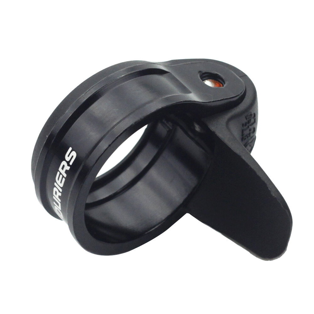 Fouriers SCL-S007 Seatpost Clamp – 37mm, 38.1mm, 38.6mm Options, Black Aluminum MTB Bike Collar