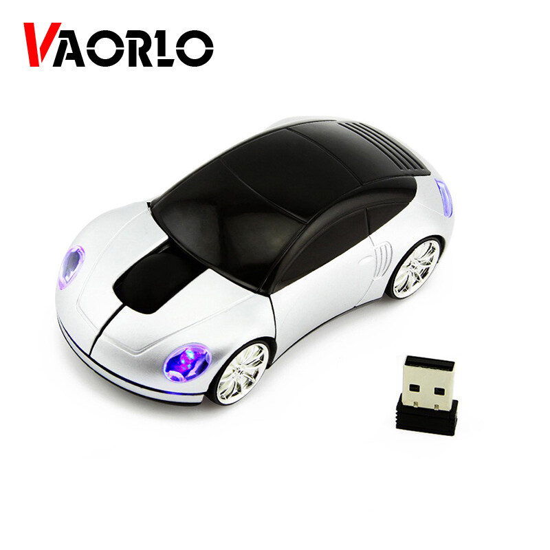 VAORLO Chuột Ô Tô Không Dây 2.4Ghz Chuột Máy Tính Quang Mini 3D USB 1600 DPI Cho Trẻ Em Máy Tính Xách Tay Máy Tính Xách Tay Máy Vi Tính