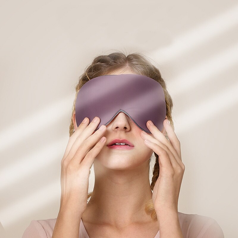 【Fire New】 2Pcs 3D Sleep Mask Nature Sleeping Eyeshade Cover Shade Eyepatch Man Women Travel Relax Comfortable Silk Blindfold Soft Eye Mask