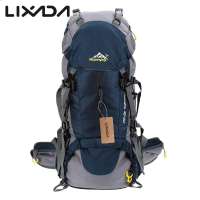(Local Clearance) Lixada 50Lกันน้ำกลางแจ้งกีฬาปีนเขาเดินป่าตั้งแคมป์เดินทางกระเป๋าเป้สะพายหลังแพ็คปีนเขาปีนเขาเป้ที่มีฝาครอบฝน