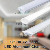 Aluminum LED Channel Track Holder for Under Cabinet Lighting