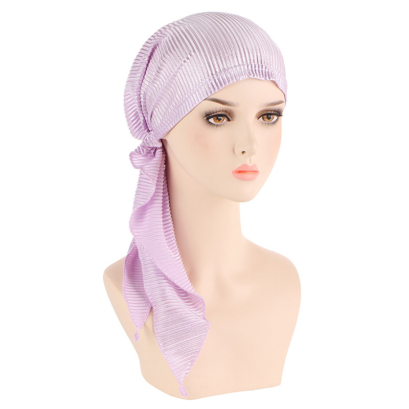 Twiyo mũ khăn quấn kiểu hồi giáo cho nữ mũ beanie buộc sẵn khăn bandana khăn trùm đầu quấn đầu phụ kiện tóc