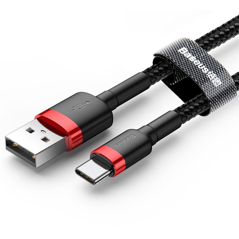 Baseus Cáp USB Type C Cho Samsung S10 S9 Sạc Nhanh 3.0 Cáp USB C Sạc Nhanh Cho Huawei P30 Xiaomi dây Sạc USB-C