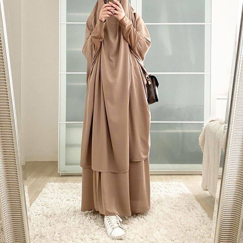 Abaya Cardigan Robe Muslim Hijab Dress Turkish Islamic Robe Kaftan Maxi Dresses Abayas For Women Solid Color Robe Sets Dress
