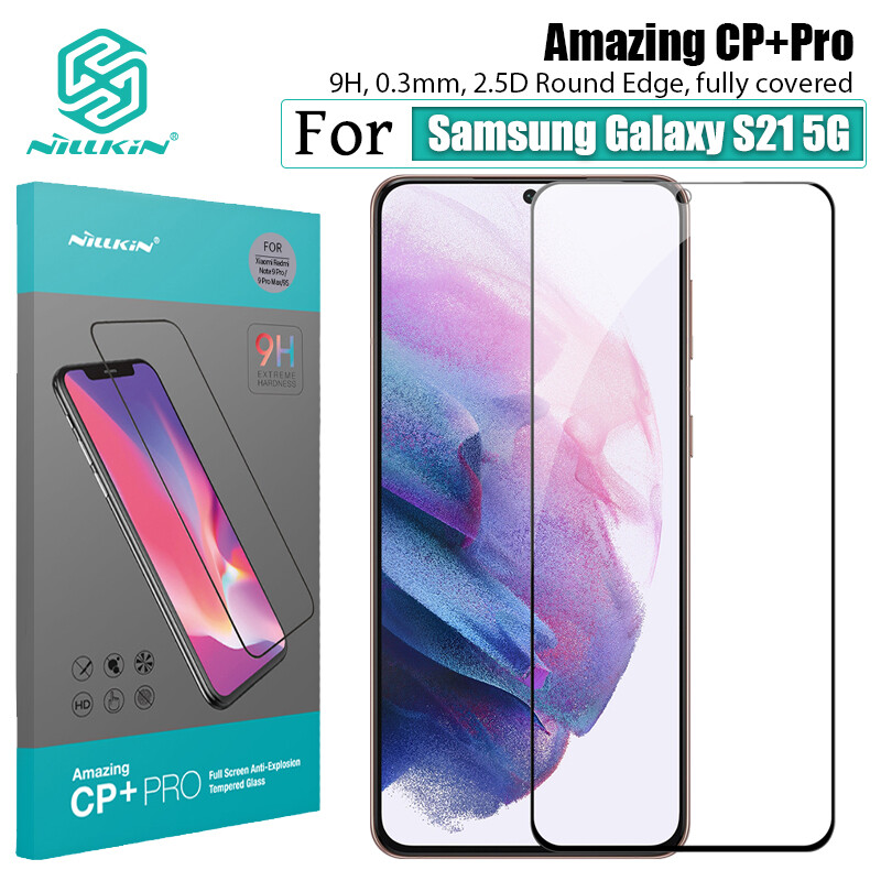 Nillkin 2.5D Đầy Đủ Vỏ Bọc Kính Cường Lực Cho Samsung Galaxy S21 5G Miếng dán màn hình điện thoại CP + Pro Chống Cháy Nổ Bảo Vệ Màng Kính Cường Lực