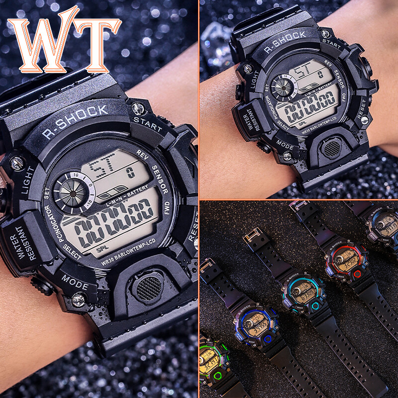 WT Trẻ Em G Shock Đồng Hồ Đồng Hồ Thể Thao Chống Nước Có Lịch Dạ Quang Casio Đồng Hồ Đeo Tay Điện Tử Led G Cho Bé Trai Bé Gái Học Sinh