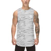Muscleguys Mens Print Camouflage Vest Mesh Quick-drying Casual Vest Fitness Tank Tops Gym Clothing Bodybuilding Muscle Sleeveless T-Shirt