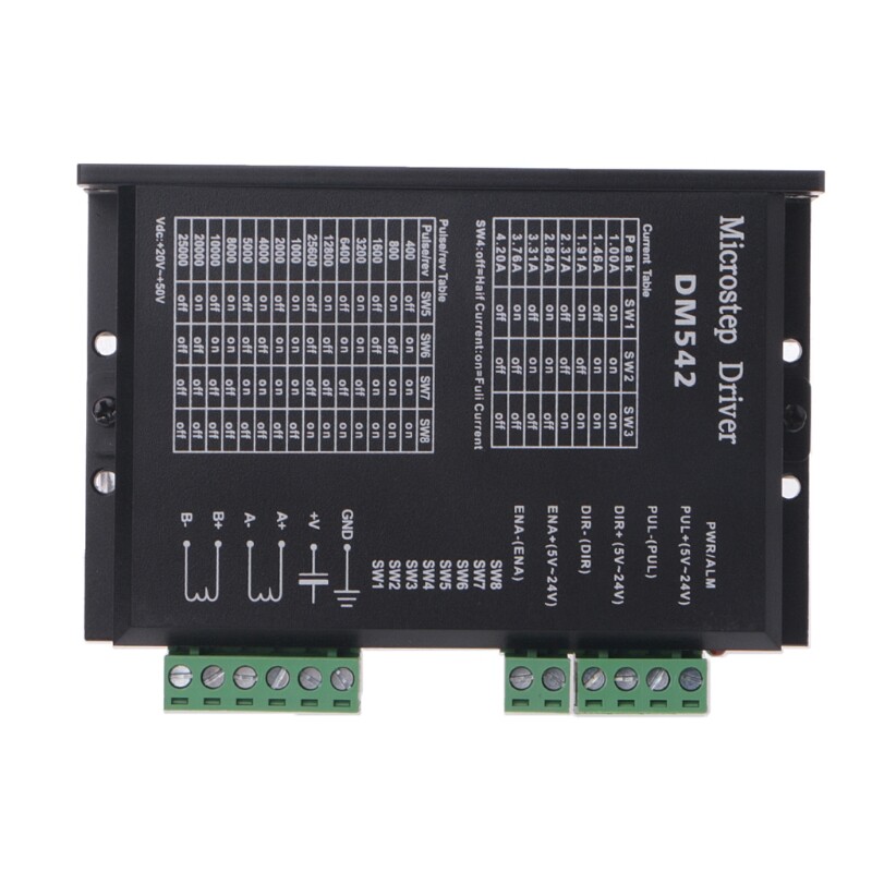 Bộ điều khiển động cơ bước dm542, cho 57 86 loạt bộ điều khiển động cơ bước kỹ thuật số 2 pha