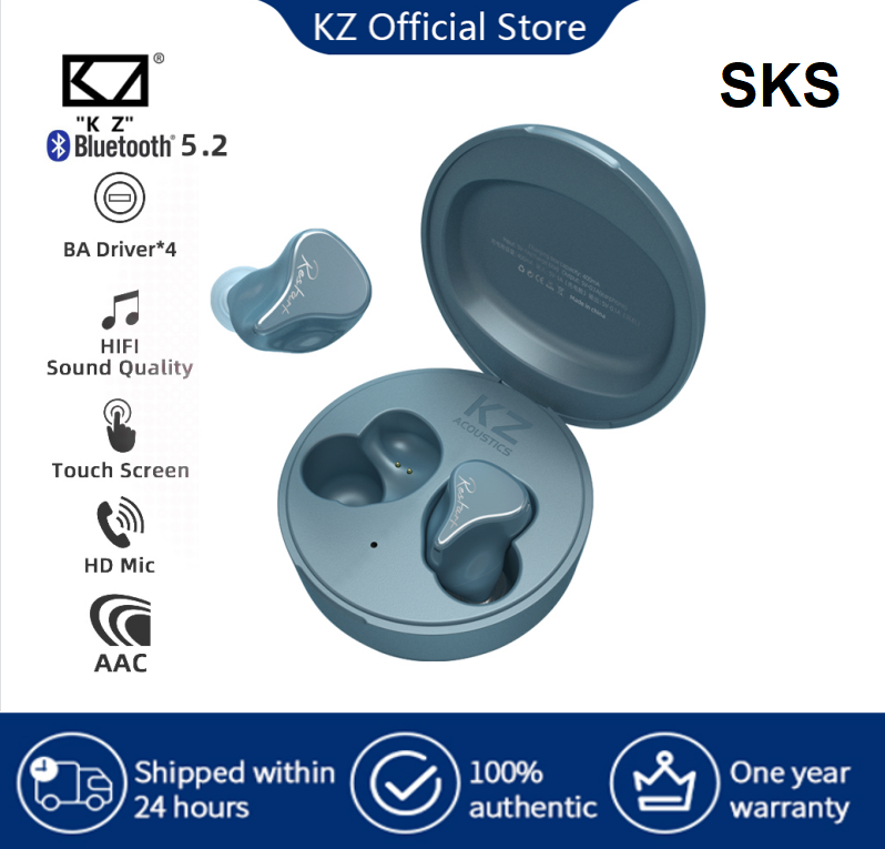 Kz sks công nghệ lai bluetooth qualcomm , bluetooth 5.2 tai nghe, tai nghe bluetooth có tai nghe micro ban đầu chất lượng cao