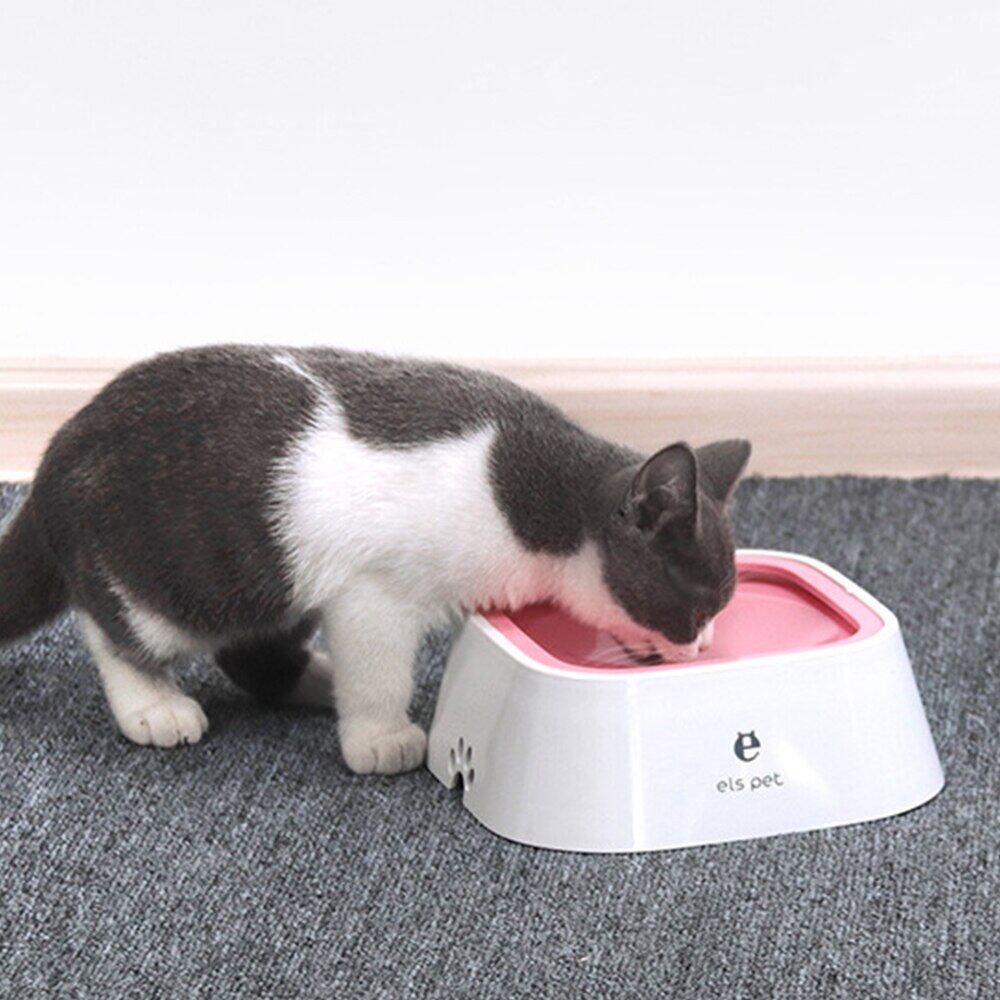 New Pet Dog Bowls Floating Not Wetting Mouth Cat Bowl No Spill Drinking Water Feeder Plastic Portable Dog Bowl Support tools tu7y7yjy7