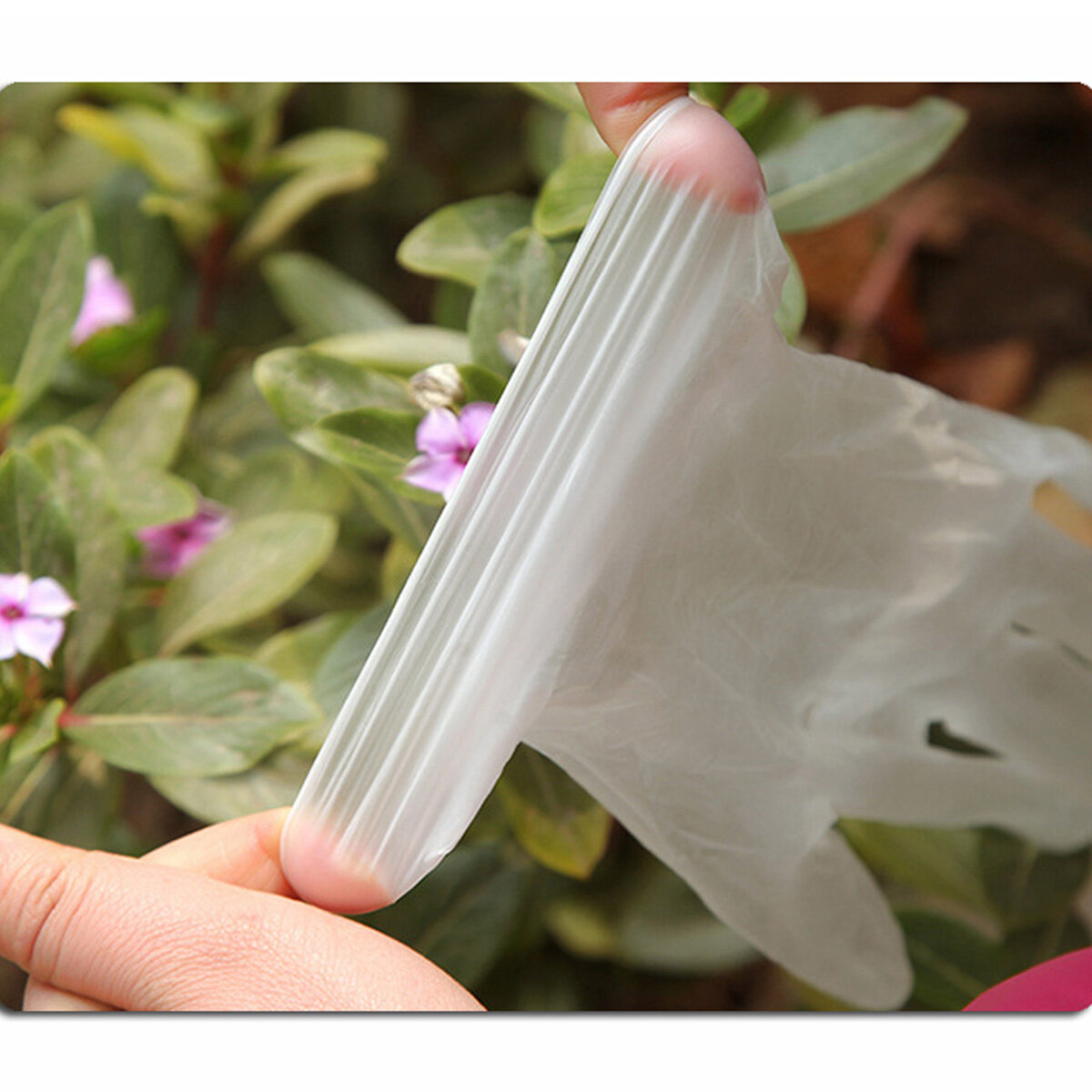 Guantes desechables de PVC transparentes de 100 piezas de protección 100pcs S  M  L  XL-200cm 