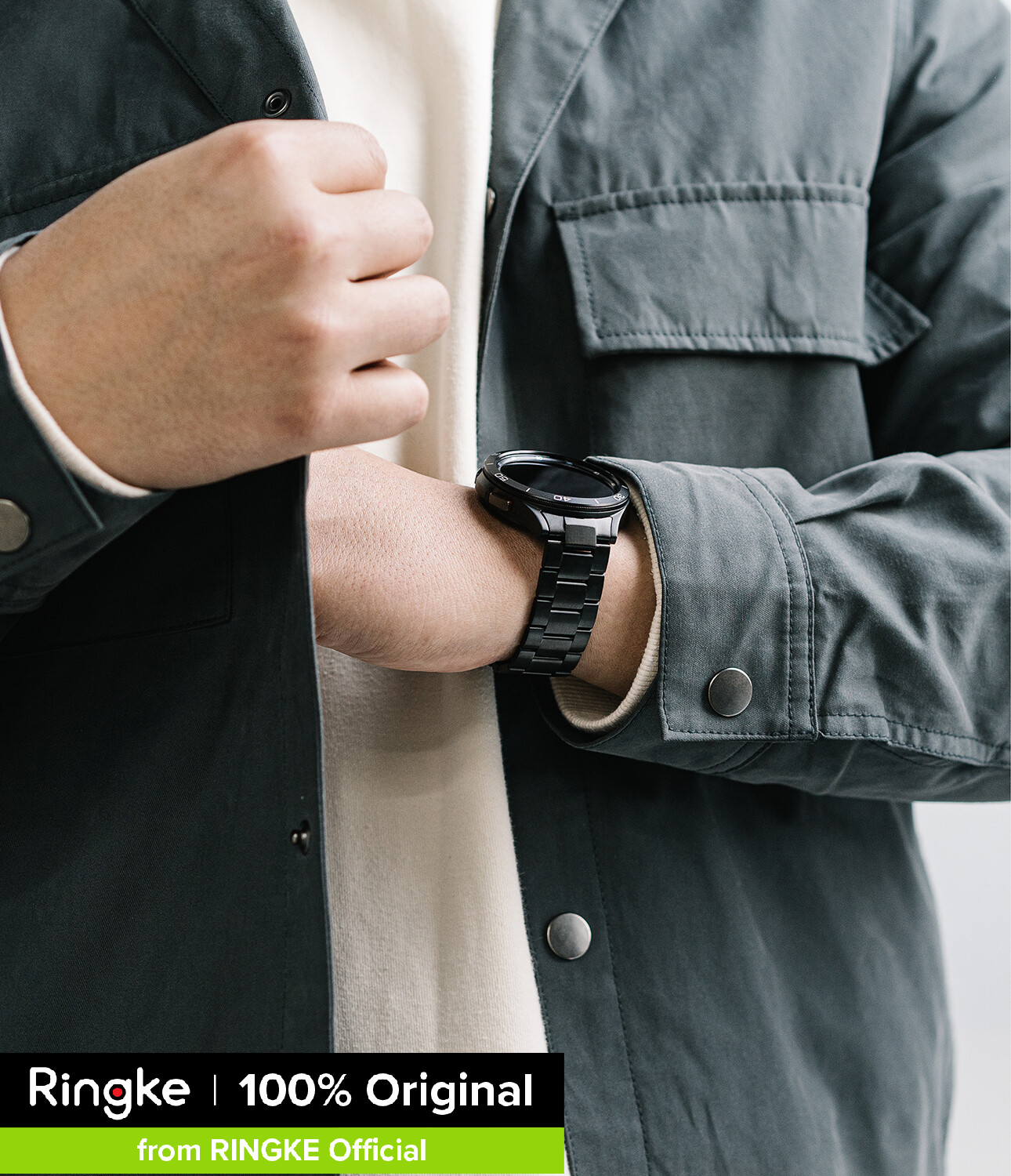 Ringke Samsung Galaxy Watch 4 Classic 42mm Band Metal One Stainless Steel Bracelet Strap ราคา 1,390 บาท*ส่งฟรี