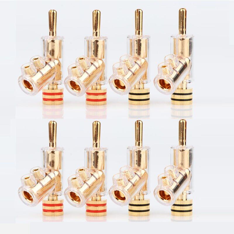 Giắc cắm khóa chuối mạ vàng âm thanh hifi giắc cắm loa chuối hifi