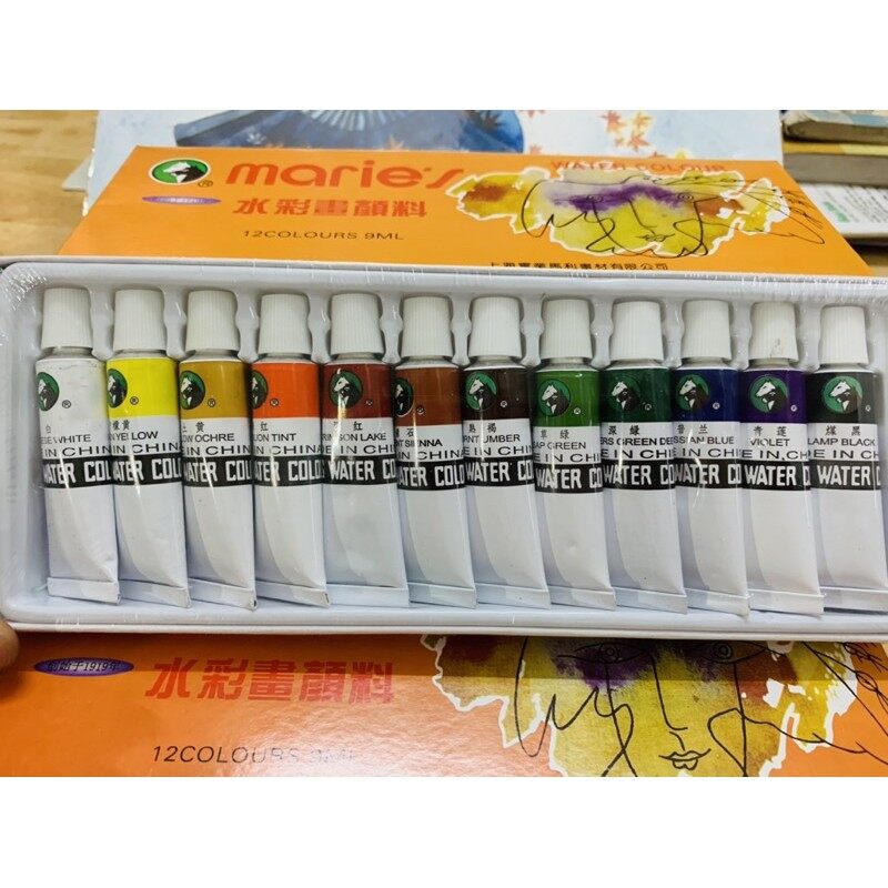 Màu nước maries - 12 màu/9ml
