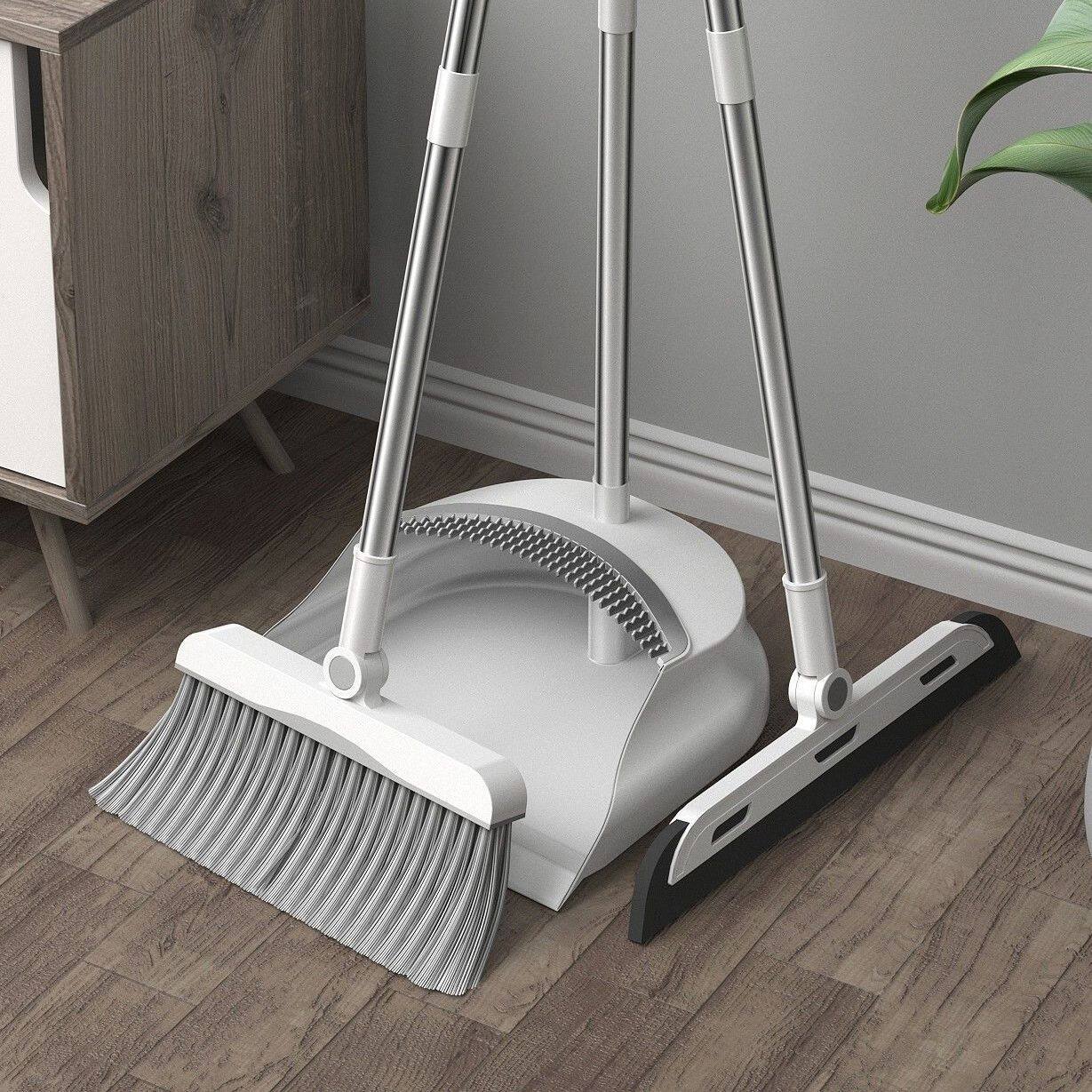 Broom, broom, soft fur set, dustpan, household broom, combination of dustpan, lazy person, single broom, wiper substitude61rhrh4