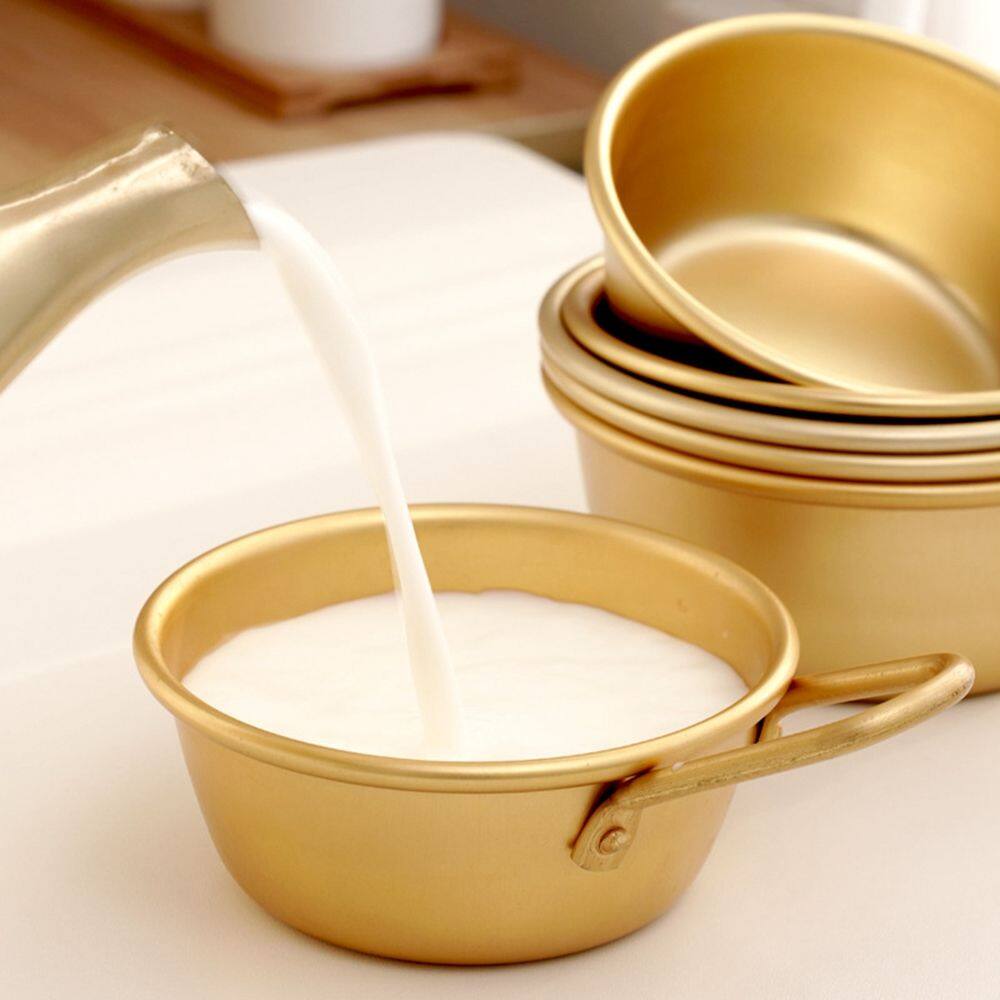 Kjkjkjg nhà tròn có tay cầm khay tráng miệng hàn quốc dụng cụ nấu ăn nồi mì ramen chén bát cốc rượu cơm rượu bát