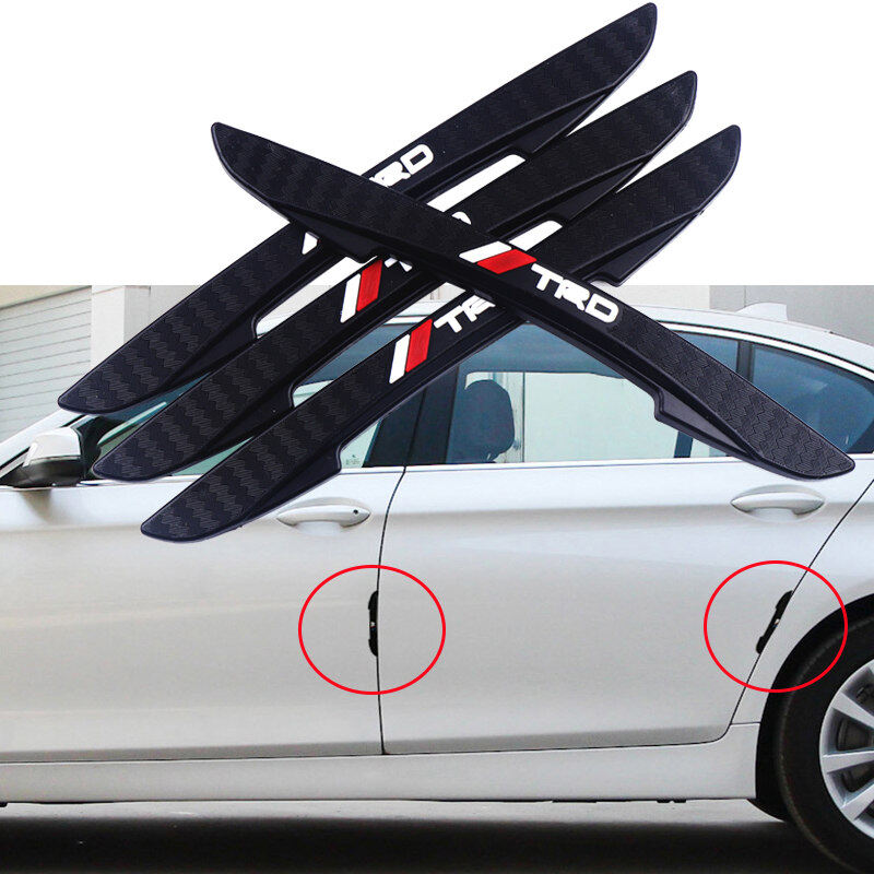 Tự động chống pcs 4 biểu tượng gương TOYOTA Thiết kế xe an toàn logo cho nhãn dán bảo vệ phụ kiện xe hơi TRD phụ kiện ngoại thất chiếu hậu