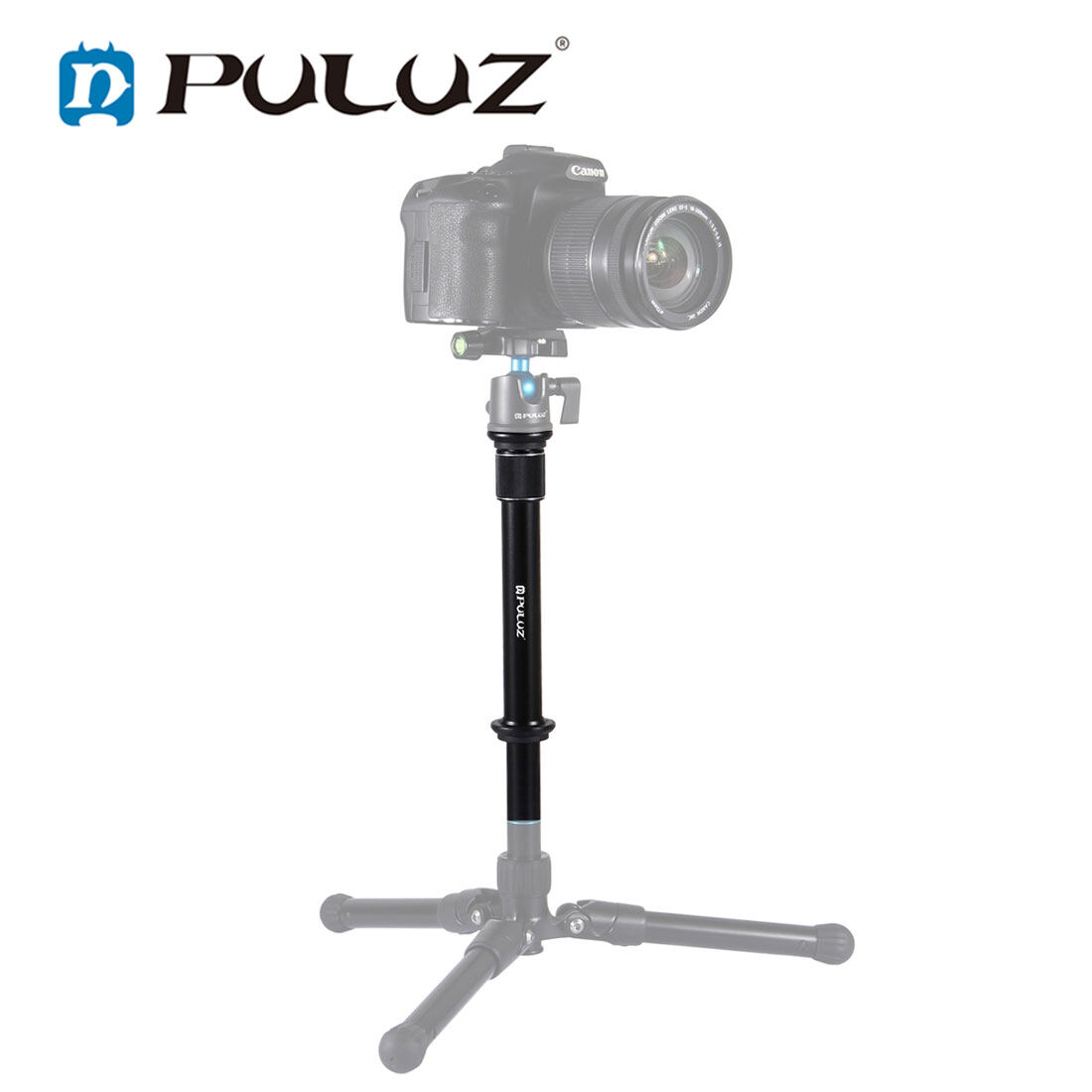 PULUZ Metal Handheld Adjustable Tripod Mount Monopod Extension Rod for DSLR & SLR Cameras